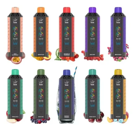 Großhandel VASY OSSU Shisha-Vape 30.000 Züge Dual-Mesh Coil & Großes Display 0% Nikotin (nikotinfrei) oder 5% Low Nicotine Wiederaufladbarer Einweg-Vape-Pen Großabnahme verfügbar